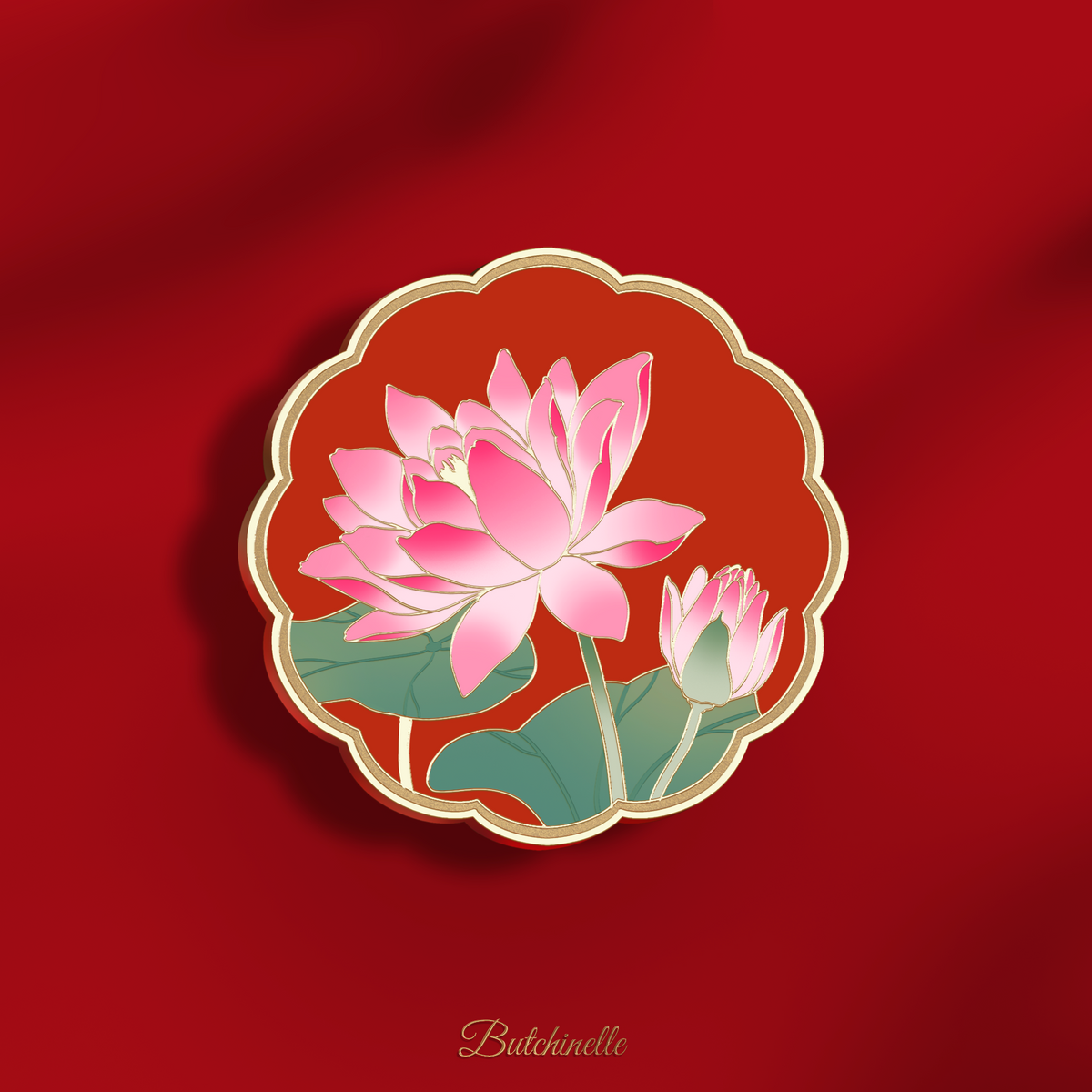 Water lily · enamel pin